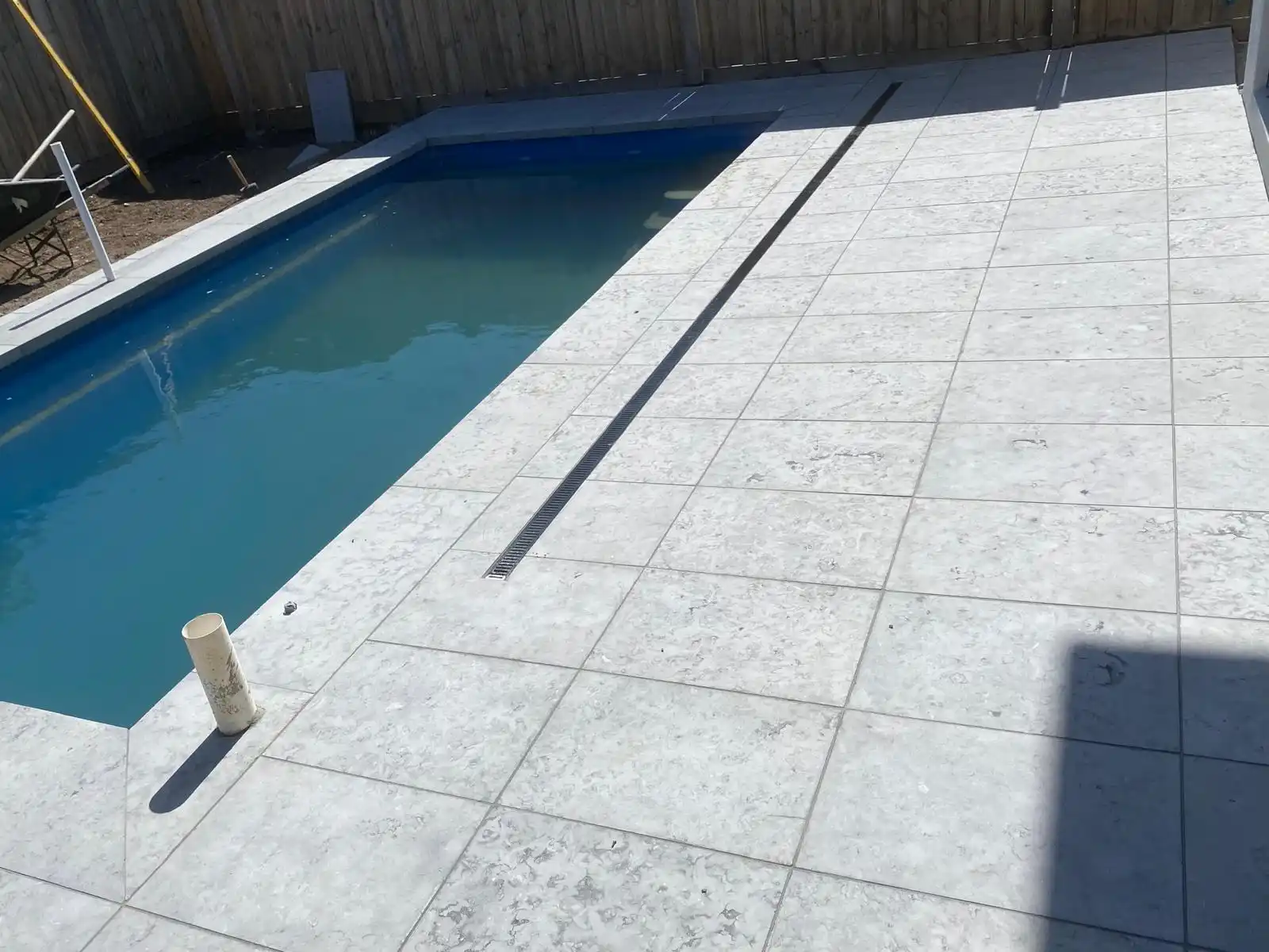 Commercial kitchen floor with slip-rated industrial tiles